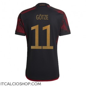 Germania Mario Gotze #11 Seconda Maglia Mondiali 2022 Manica Corta